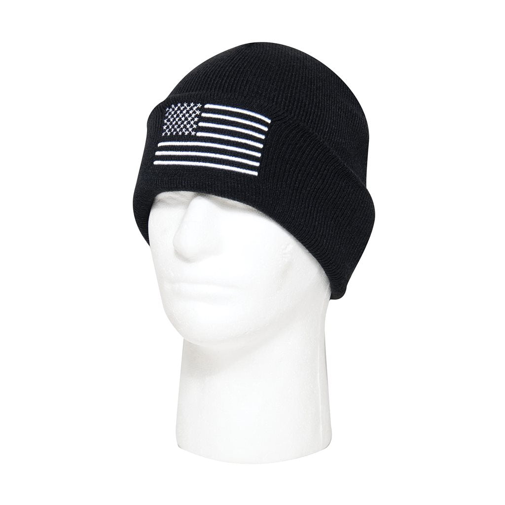 Gorro de punto COYOTE con bandera de EE. UU., acrílico, talla única