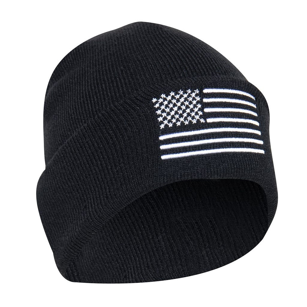 Gorro de punto COYOTE con bandera de EE. UU., acrílico, talla única