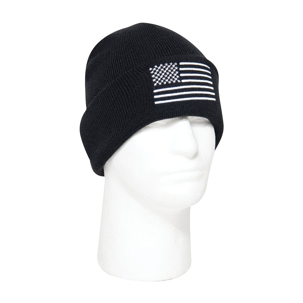 Gorro de punto COYOTE con bandera de EE. UU., acrílico, talla única