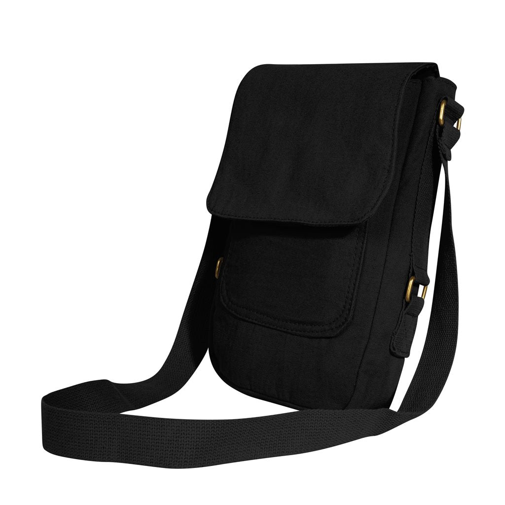 Bandolera TABLET de lona estilo militar vintage, para tablet o portátil pequeño, 29x19x5 cm