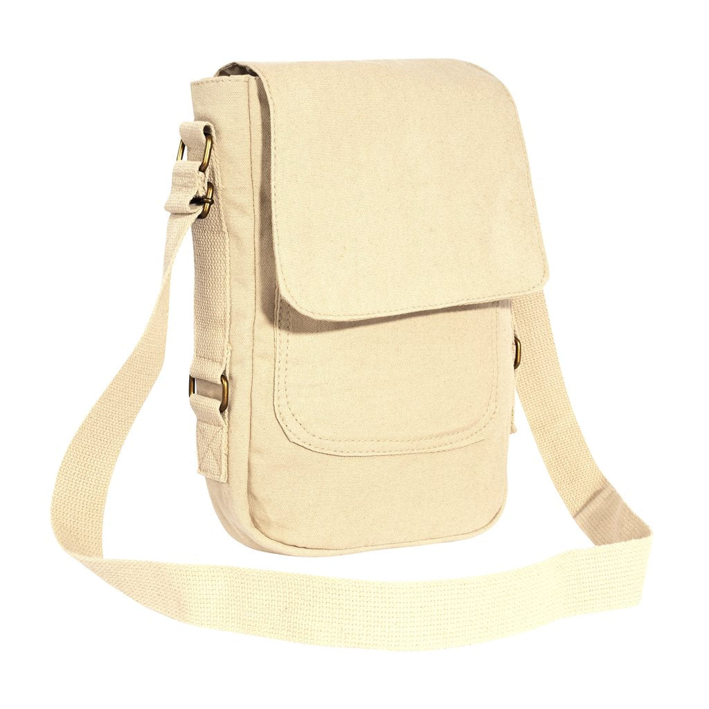 Bandolera khaki estilo army para tablet iPad 29x19x5 cm