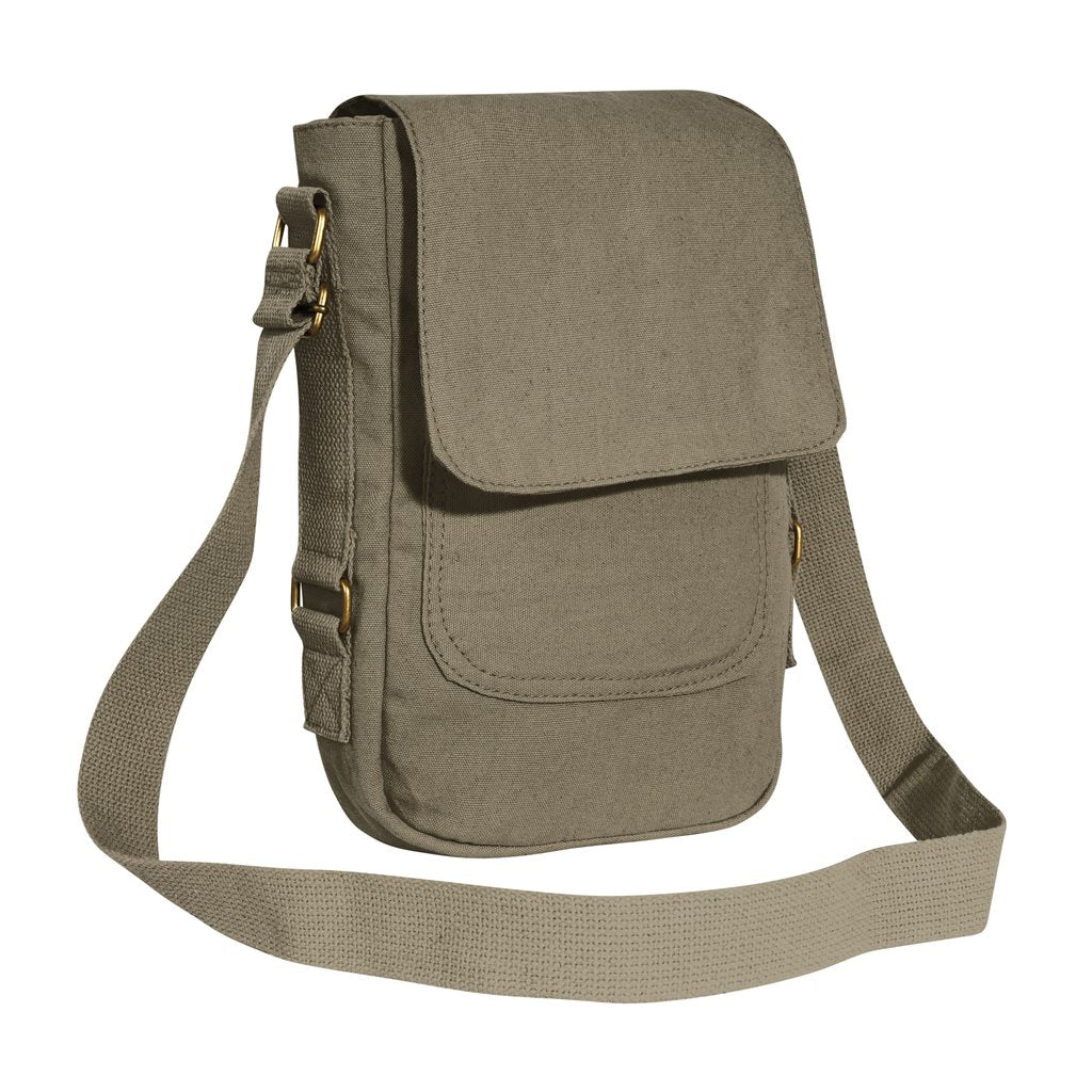 Bandolera khaki estilo army para tablet iPad 29x19x5 cm