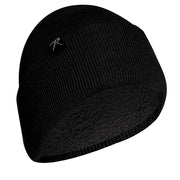 Gorro SHERPA negro extra forrado, tejido de invierno con forro de pelo, talla única