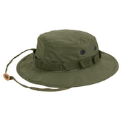 Sombrero Boonie verde estilo militar mostrado en la imagen