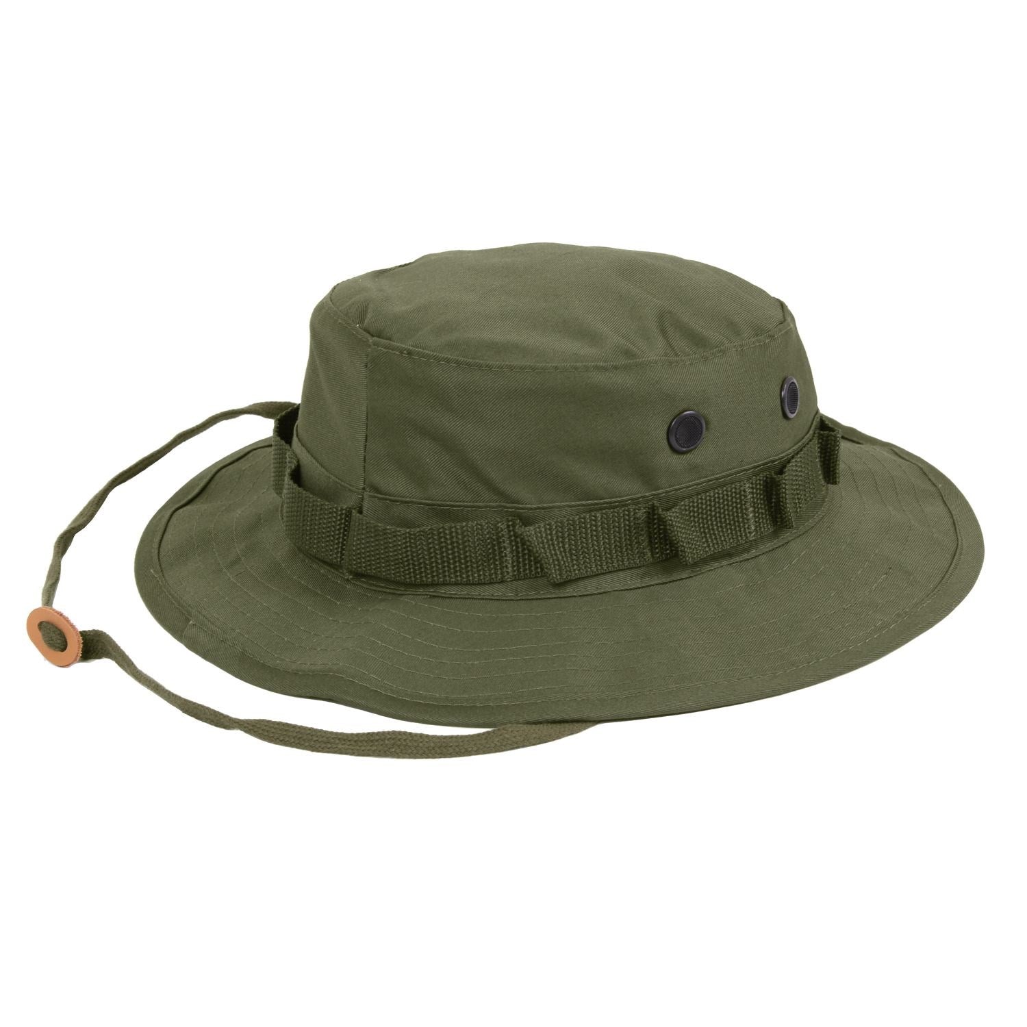 Sombrero Boonie verde estilo militar mostrado en la imagen