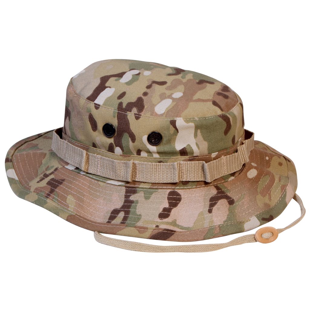 Sombrero Boonie rip-stop en patrón camuflaje