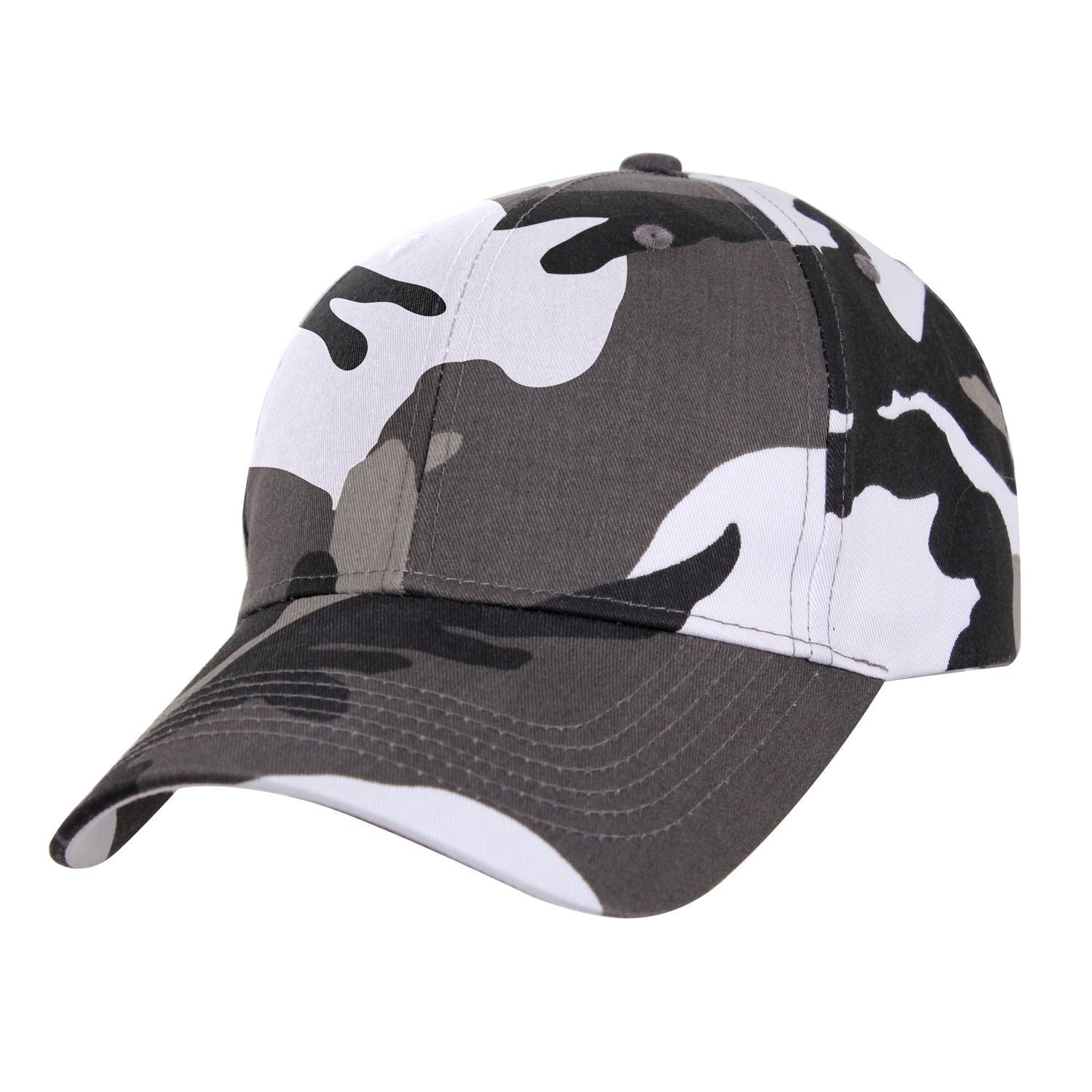 Gorra de béisbol Supreme Low en camuflaje blanco y negro