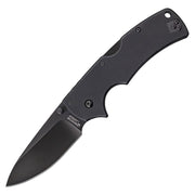 Navaja plegable American Lawman hoja lisa negra en acero S35VN 206 mm con cierre LockBack y clip