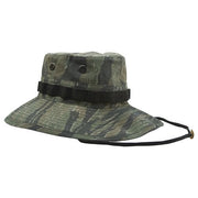 Sombrero Boonie Vintage Vietnam Camo, réplica con ventilación, cordón y anillas
