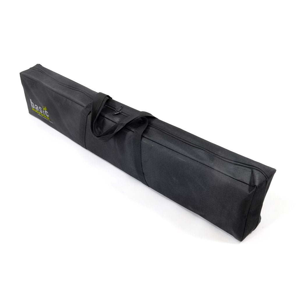 Mesa de camping plegable de bambú BAMBUS con patas ajustables para nivelar terrenos irregulares