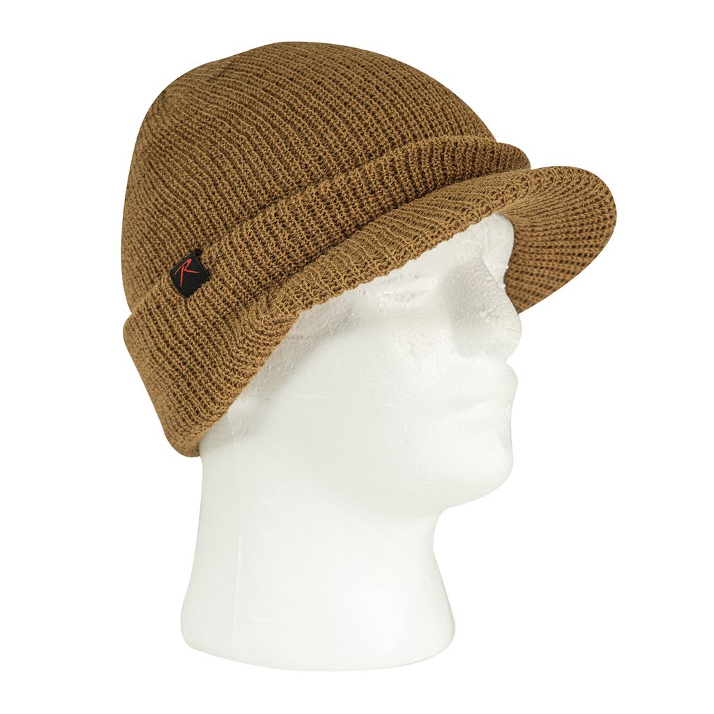 Gorro WATCH BRIM tejido en lana doble capa con pequeña visera