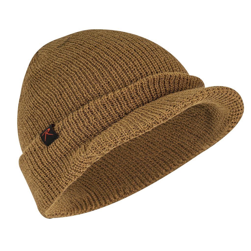 Gorro WATCH BRIM tejido en lana doble capa con pequeña visera