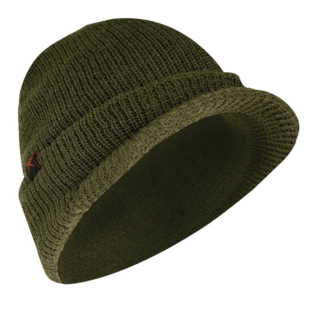 Gorro WATCH BRIM tejido con visera, lana de doble capa, inspirado en modelos militares