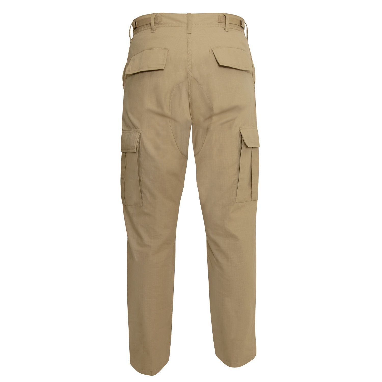 Pantalones BDU rip-stop color caqui de Rothco, vista frontal