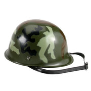 Casco infantil de plástico con camuflaje Woodland, 23x11,5 cm