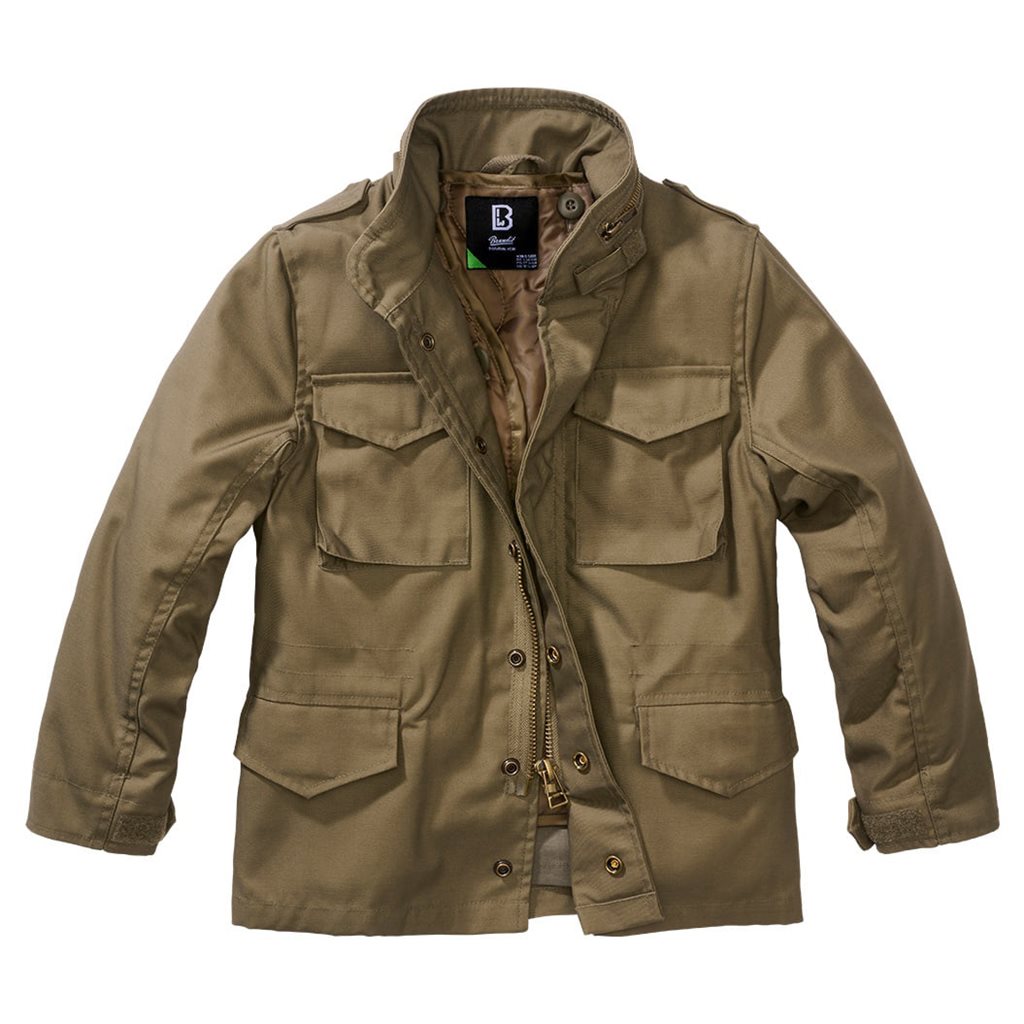 Chaqueta infantil M65 verde, corte clásico inspirado en la M65