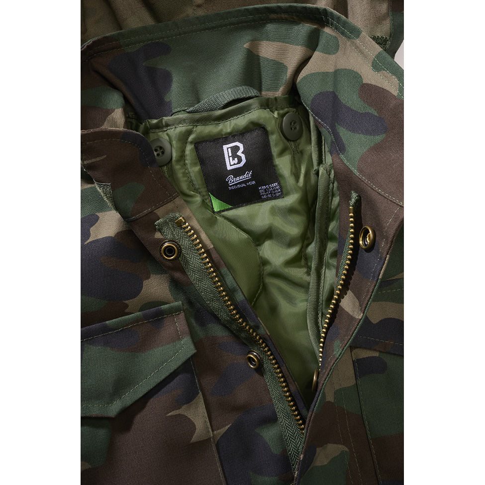 Chaqueta infantil M65 STANDARD en camuflaje Woodland