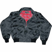 Chaqueta Harrington Night Camo con cierre de cremallera y puños y bajo de punto