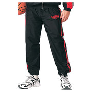 Pantalones negros USMC con bordado rojo y banda reflectante roja