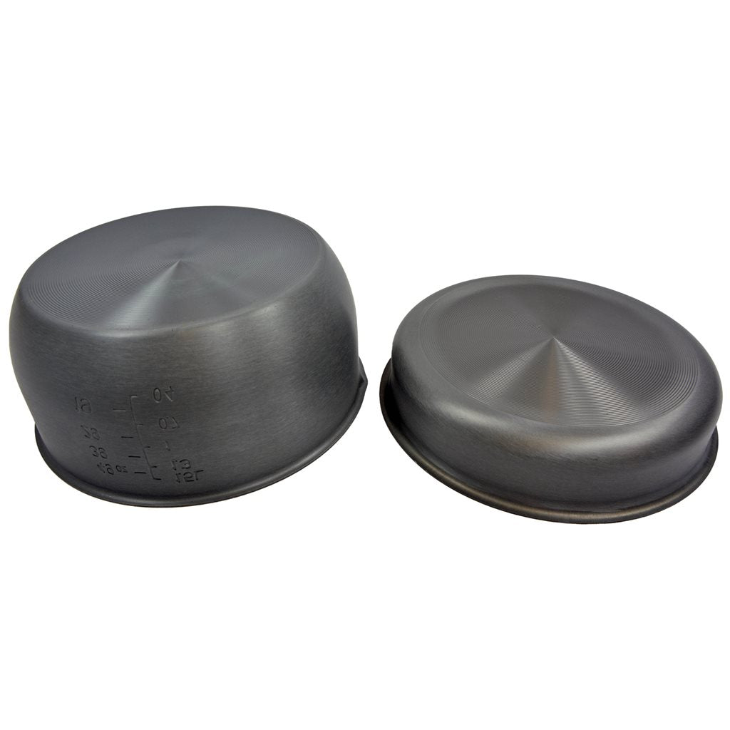 Menaje holandés de aluminio 3 piezas con funda, incluye cacerola, sartén y mango