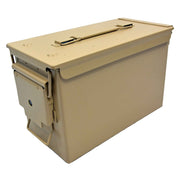 Caja de munición US CAL.50 réplica en acero color arena