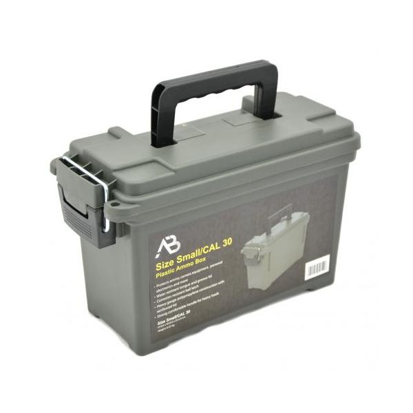 Caja de munición plástica AMMO BOX US CAL.30 - 29 x 13 x 18 cm