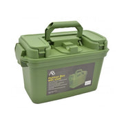 Maletín plástico OUTDOOR verde 38x19x24 cm, polipropileno