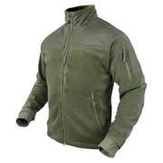 Chaqueta Condor Alpha Micro Fleece verde con forro de malla