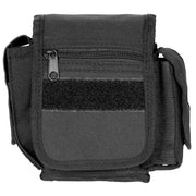 Funda para cinturón POLICE negra, 11x19 cm, múltiples bolsillos