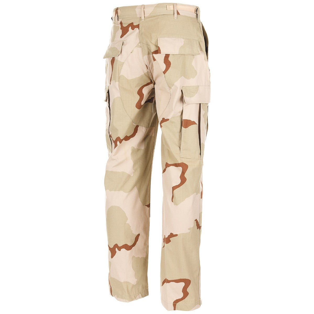 Pantalones US BDU 3-color desert usados con bolsillos y refuerzos