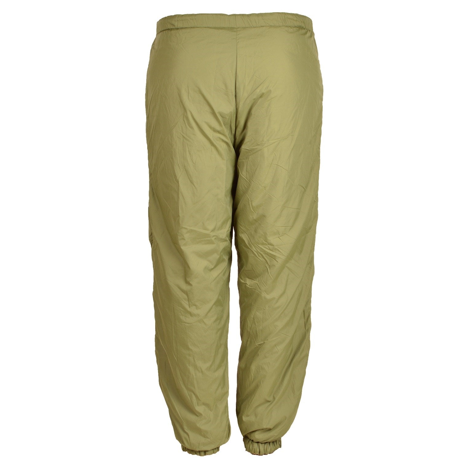 Pantalones forrados reversibles del ejército británico, verde oliva y beige, cremalleras laterales y cintura elástica
