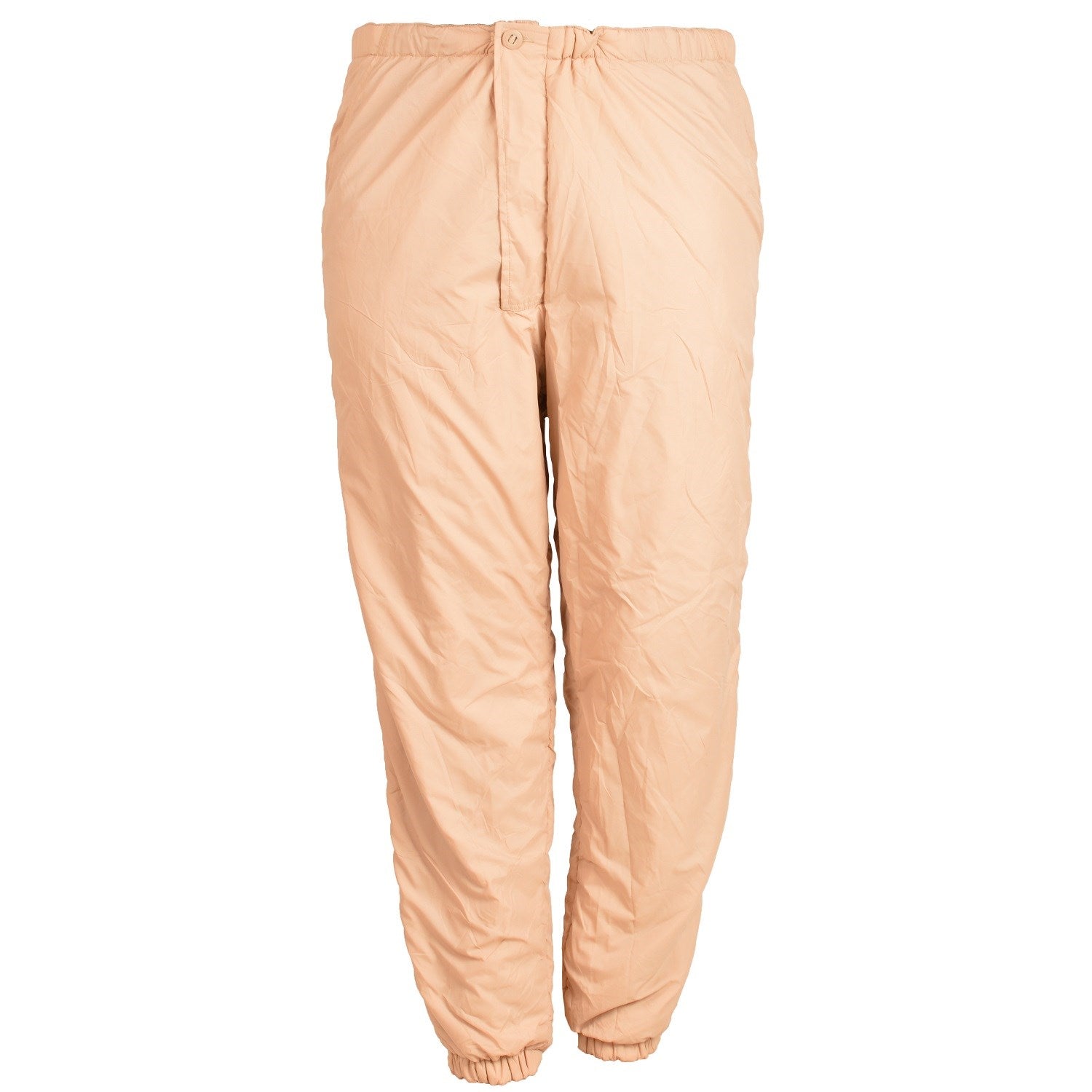 Pantalones forrados reversibles del ejército británico, verde oliva y beige, cremalleras laterales y cintura elástica