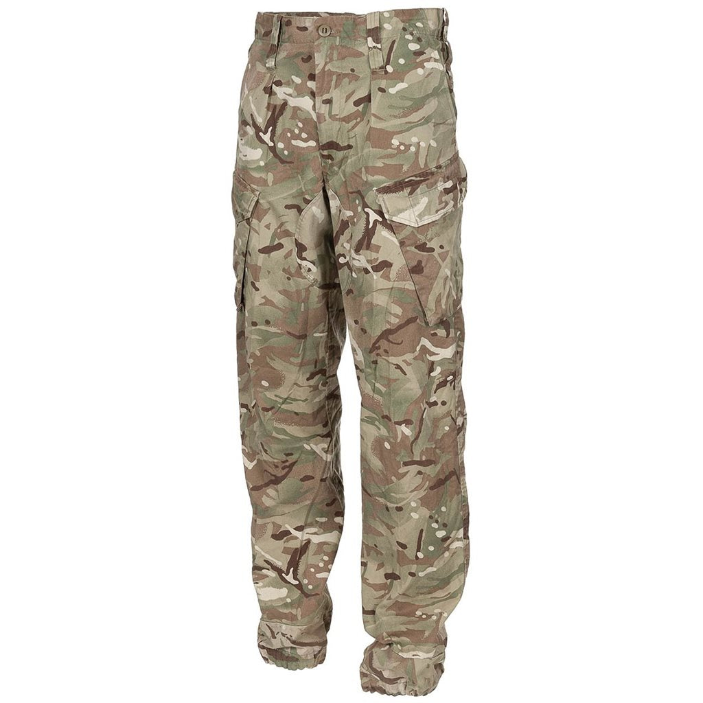 Pantalones británicos COMBAT Repellent usados en camuflaje MTP