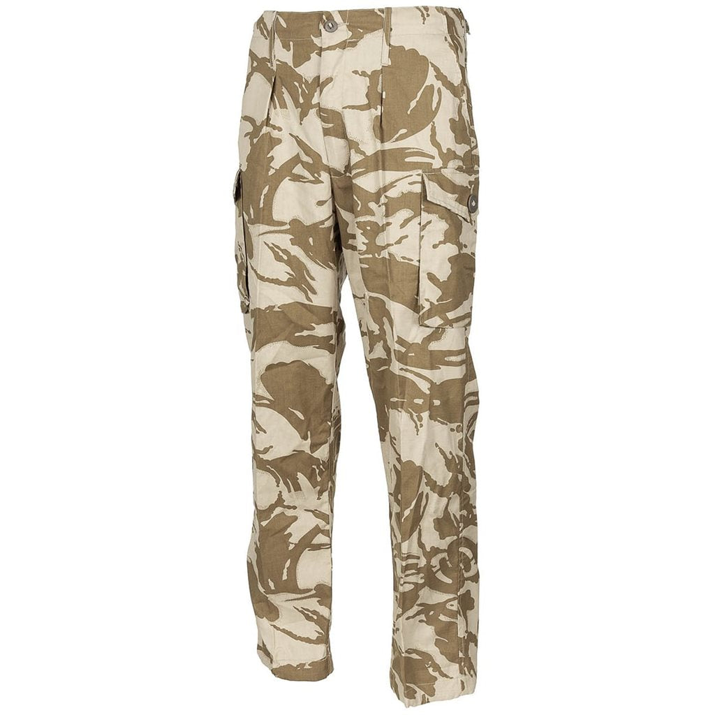 Pantalones británicos TROPICAL DPM DESERT sin usar, 100% algodón (ID 601236G)