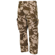 Pantalones británicos COMBAT DPM DESERT cortaviento originales 50% algodón 50% poliéster