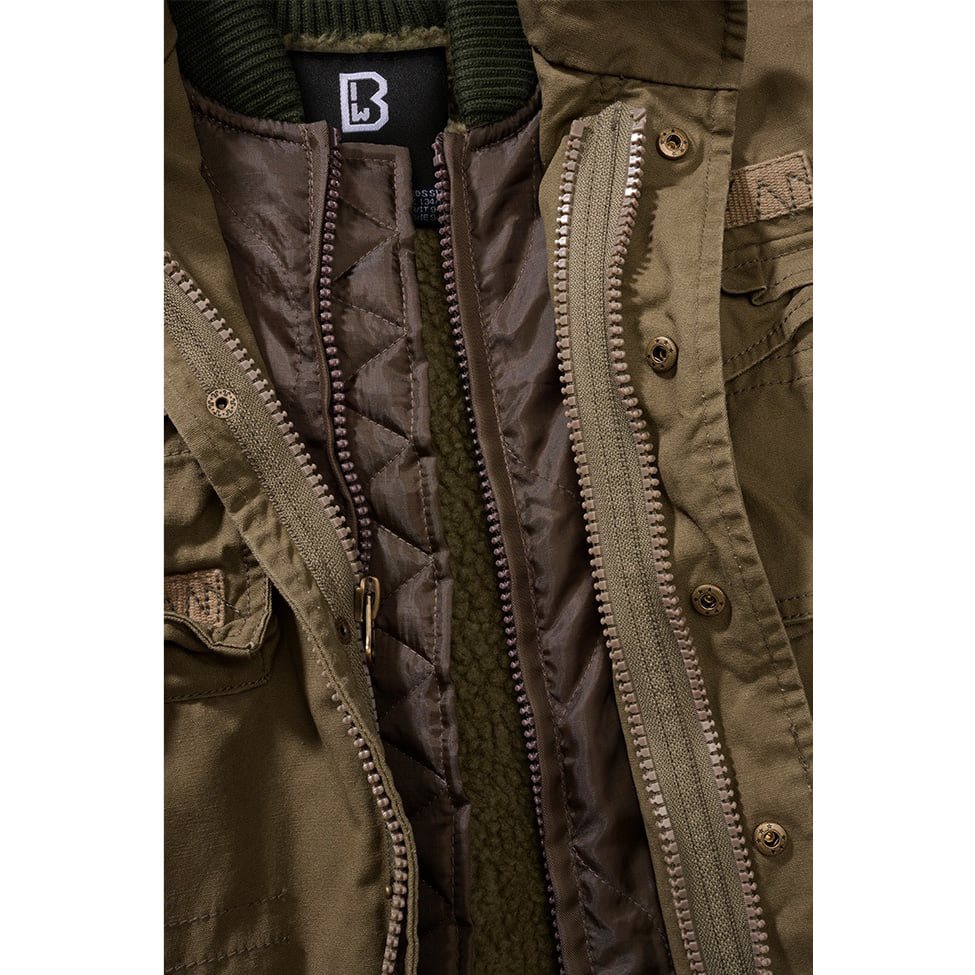 Chaqueta infantil M65 GIANT verde con acabado lavado