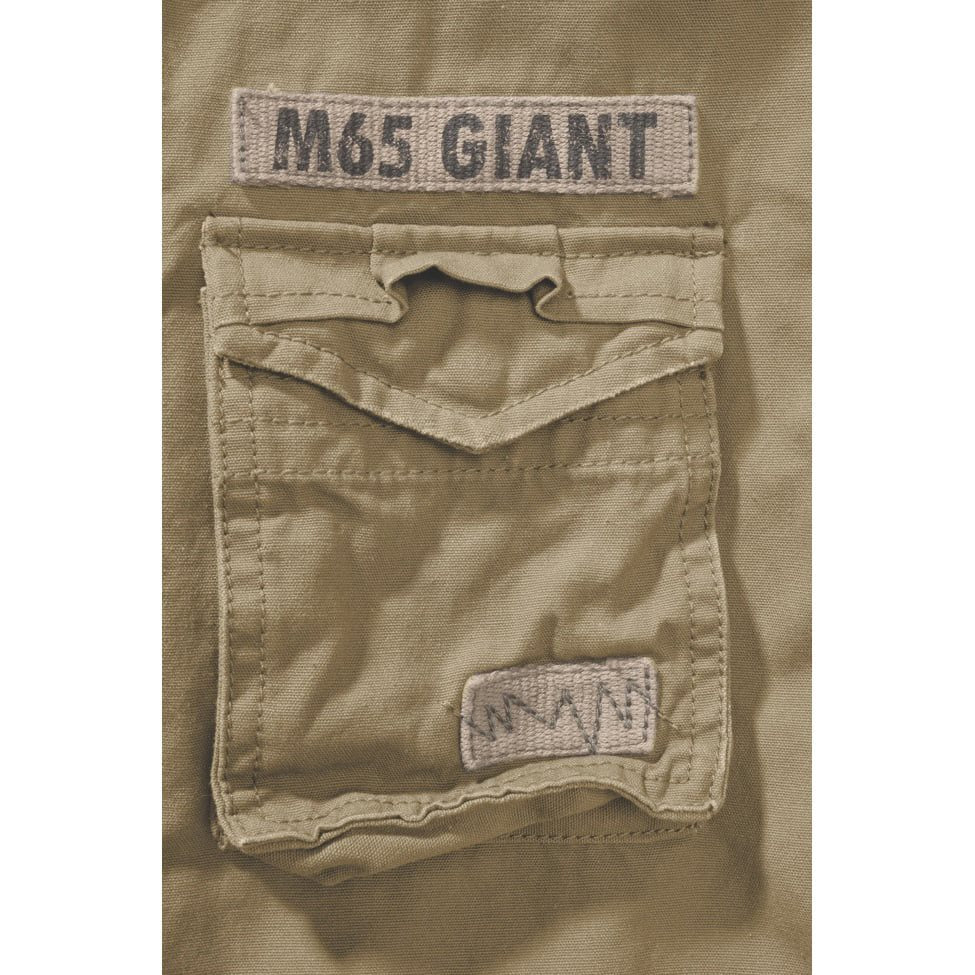 Chaqueta infantil M65 GIANT CAMEL color arena con efecto ligeramente desgastado