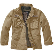 Chaqueta infantil M65 GIANT CAMEL color arena con efecto ligeramente desgastado