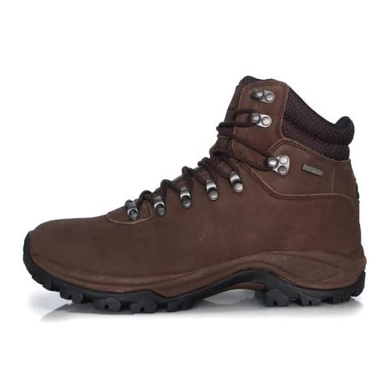 Botas outdoor CNL de piel marrón impermeables con membrana Kingtex