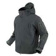Chaqueta Softshell Summit Graphite, vista frontal, material resistente y transpirable