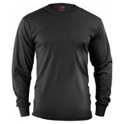 Camiseta militar Rothco de manga larga en negro