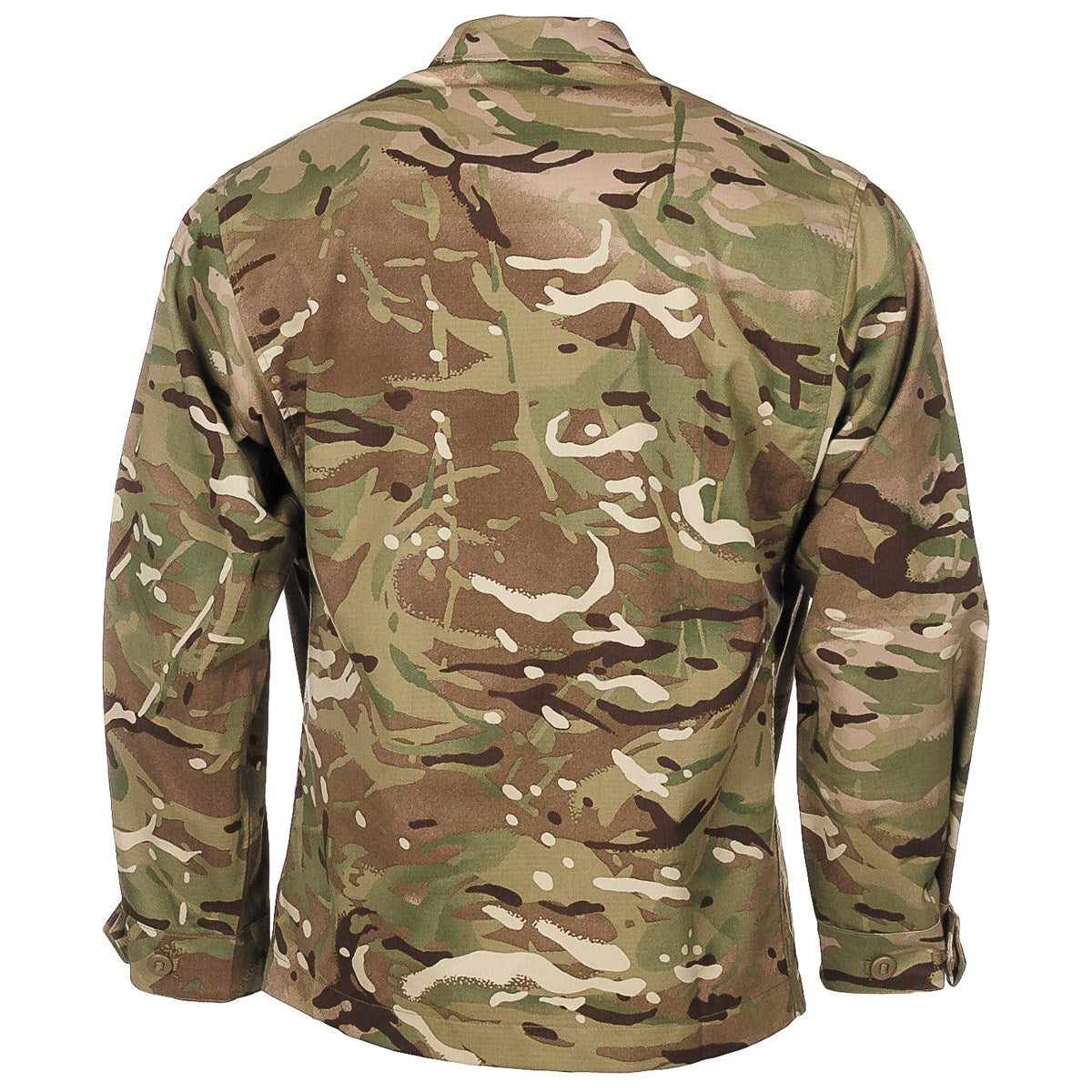 Chaqueta británica Barrack con dos bolsillos inclinados y puños ajustables, 70% algodón 30% poliéster
