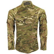 Camisa táctica británica UBAC 'Armour' original con bolsillo en manga y puños ajustables