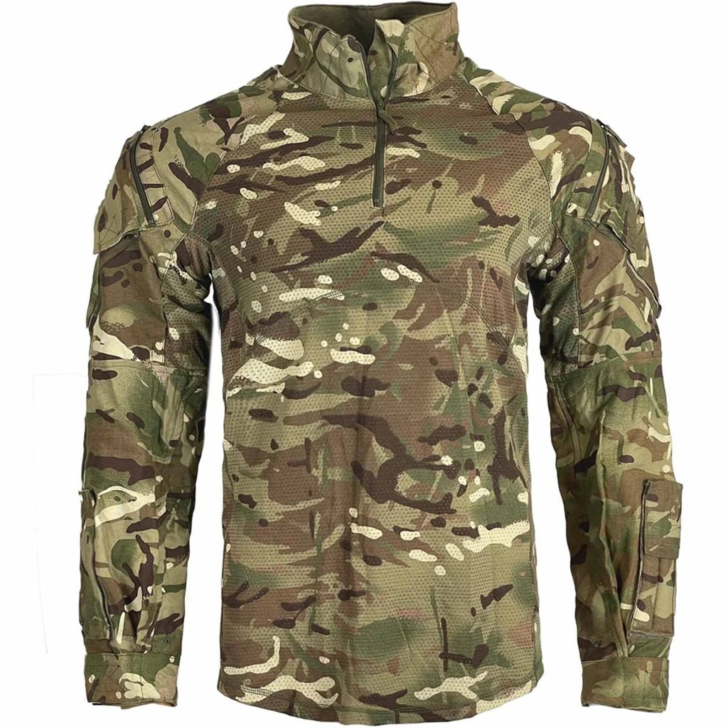 Camisa de combate AIR CREW FR ignífuga con estampado de camuflaje