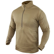 Camiseta térmica CONDOR BASE II con estructura de malla y ojal en el puño para el pulgar
