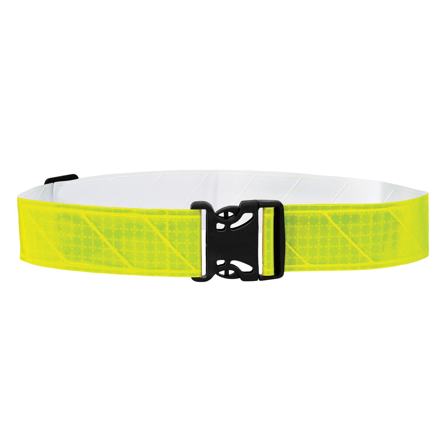 Cinturón PT reflectante amarillo de PVC, ajustable hasta 115 cm, ancho 5 cm