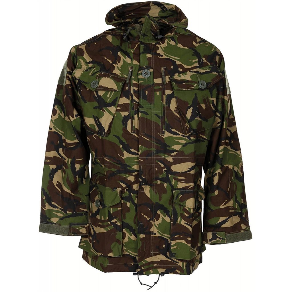 Chaqueta SMOCK británica DPM en camuflaje con capucha y bolsillos
