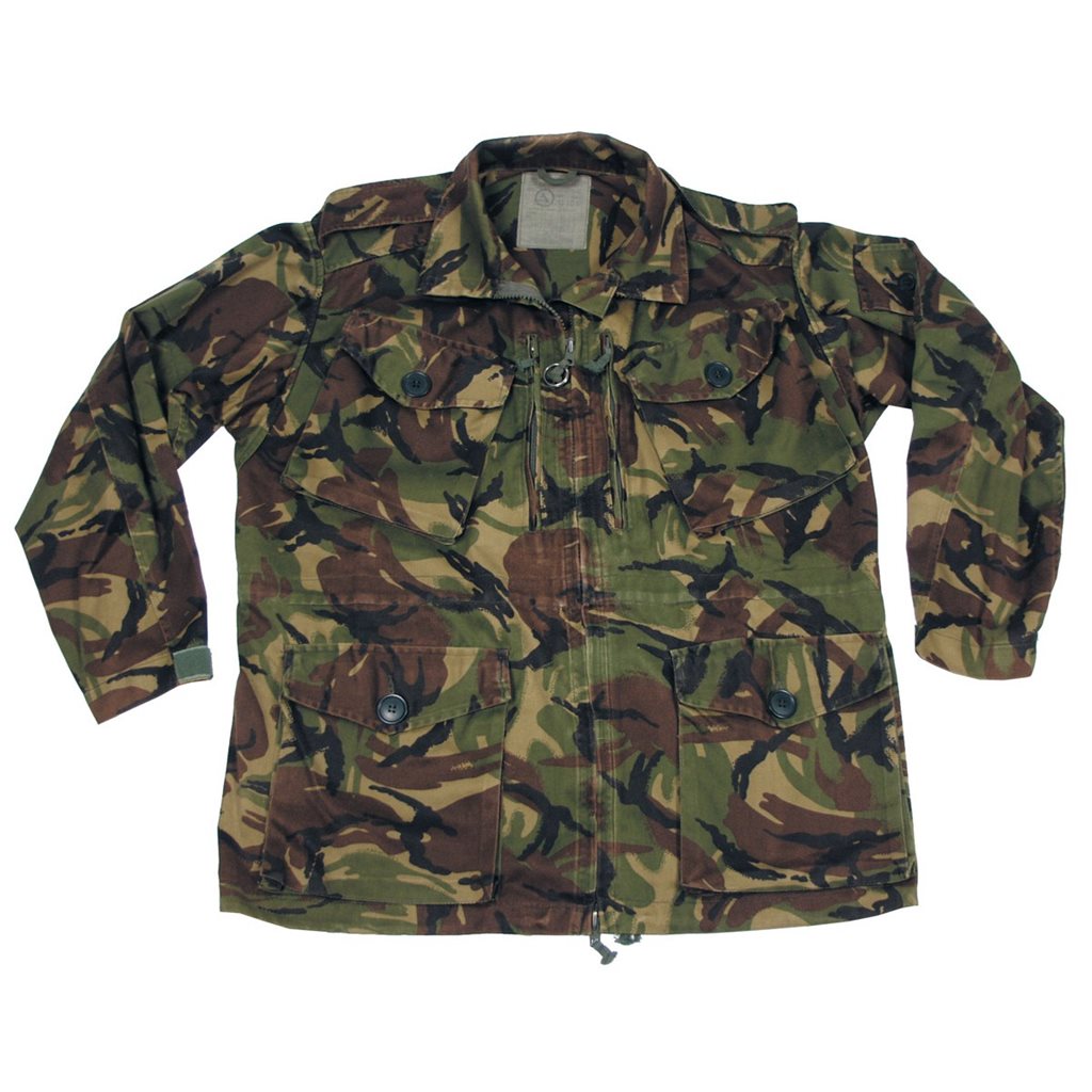 Chaqueta británica Smock Combat DPM Temperate usada con múltiples bolsillos