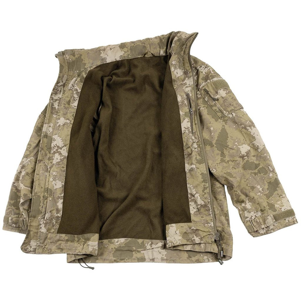 Chaqueta turca con capucha acolchada rip-stop usada, vista del producto