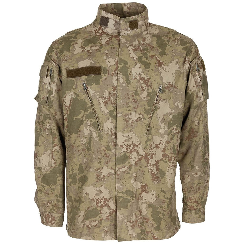 Blusa militar turca rip-stop usada en camuflaje M2021